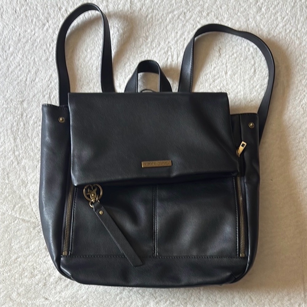 FRYE AND CO. Black vegan Leather Backpack